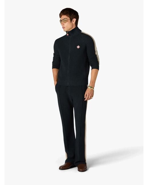 Casablanca Blue Culture Café Knit Jacket for men