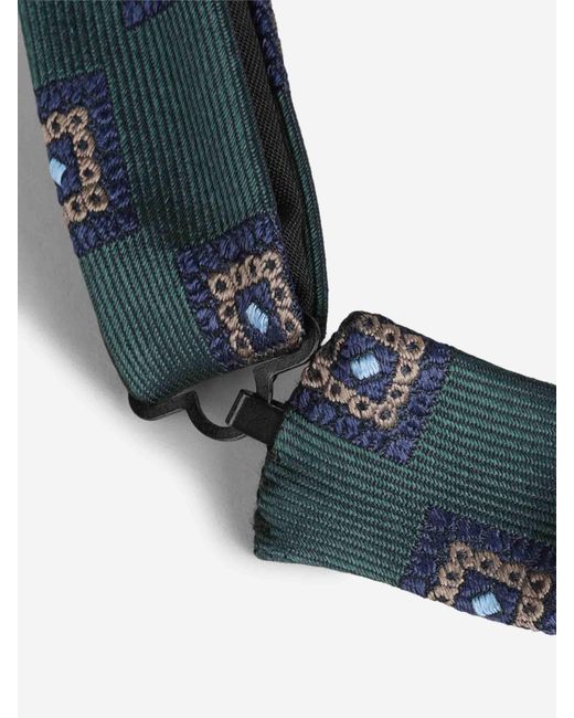Petronius Blue Silk Bow Tie for men