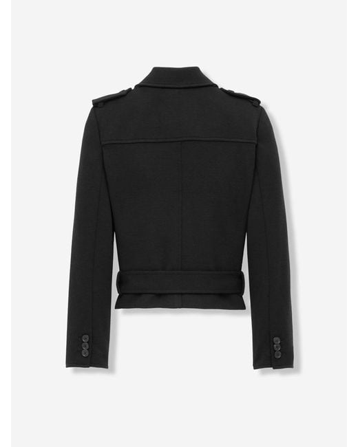 Giacca Corta Doppiopetto di Saint Laurent in Black