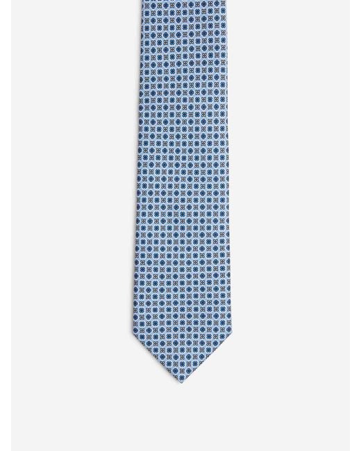 Marinella Blue Floral Silk Tie for men