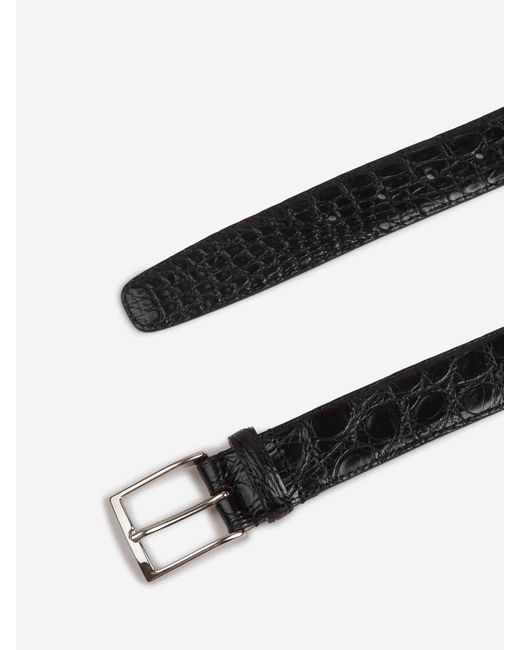 Santa Eulalia Leder Gürtel in Black für Herren