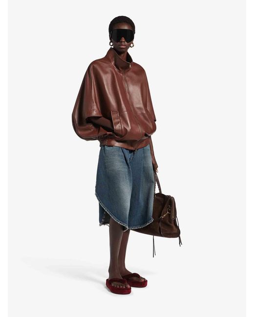 Balenciaga Blue Tulip Bermuda Shorts