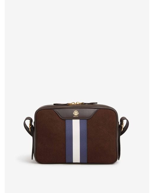 Bally Brown Logo Crossbody for men