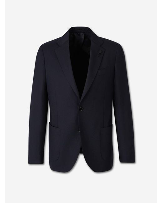 Lardini Blue Blazer Straight for men