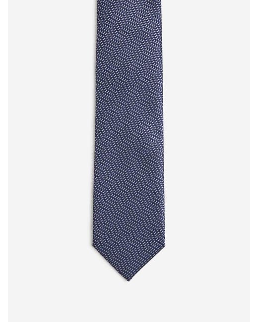Brioni Blue Textured Tie for men