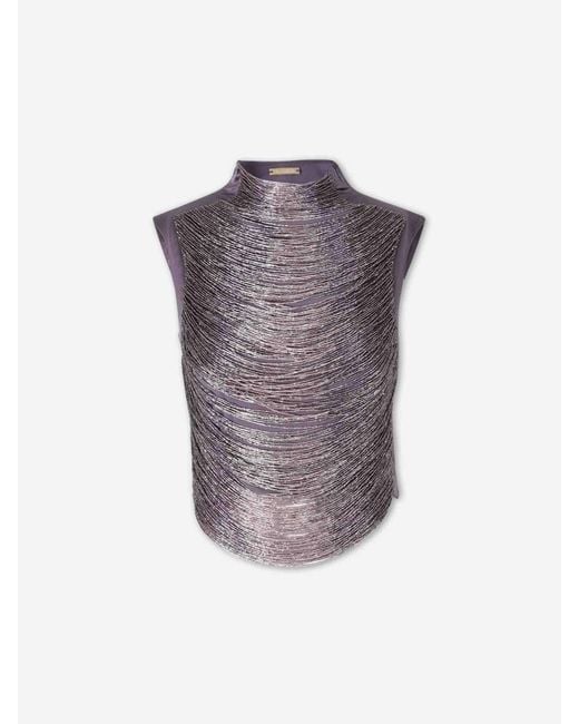 Cult Gaia Purple Top Taraji