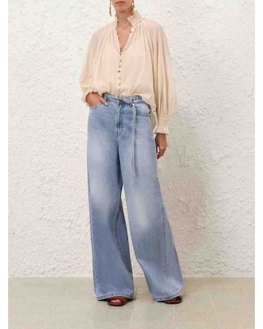 Zimmermann White Aster Blouse
