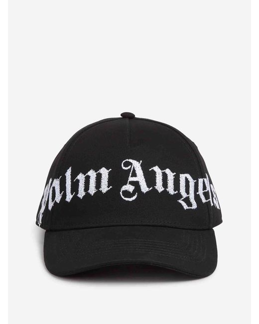 Gorra Algodón Logo Palm Angels de hombre de color Black
