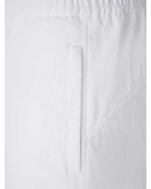 Laminar White Wide Leg Technical Trousers for men