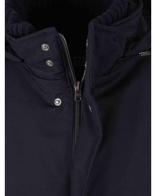 Herno Blue Long Coat for men