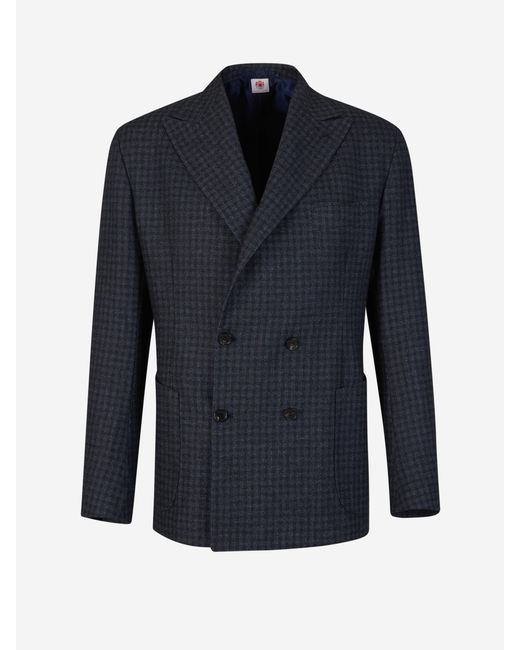 Luigi Borrelli Napoli Blazer Mit Karomuster in Blue für Herren