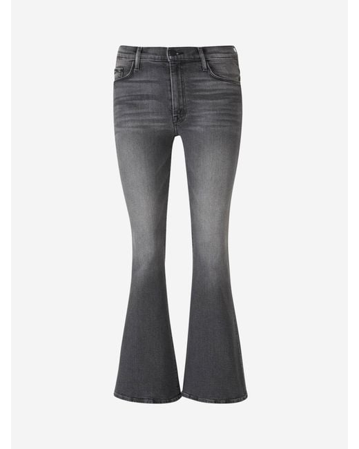 Mother Gray Flare Weekender-Jeans