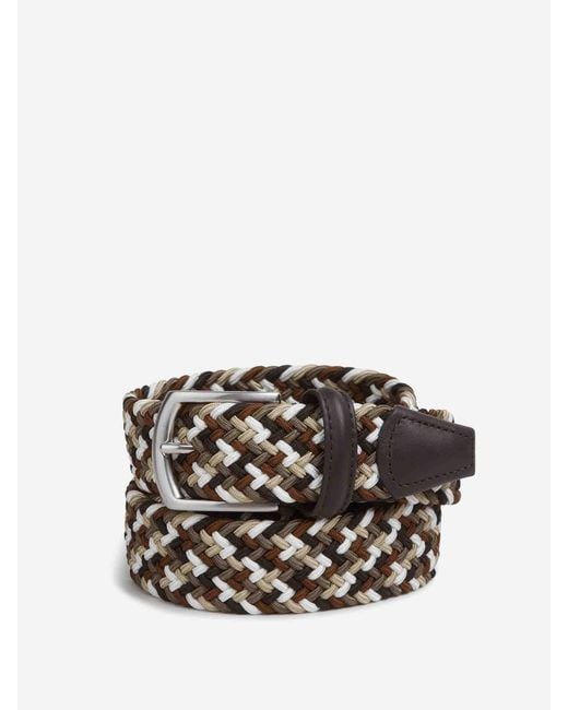 Santa Eulalia White Braided Belt for men