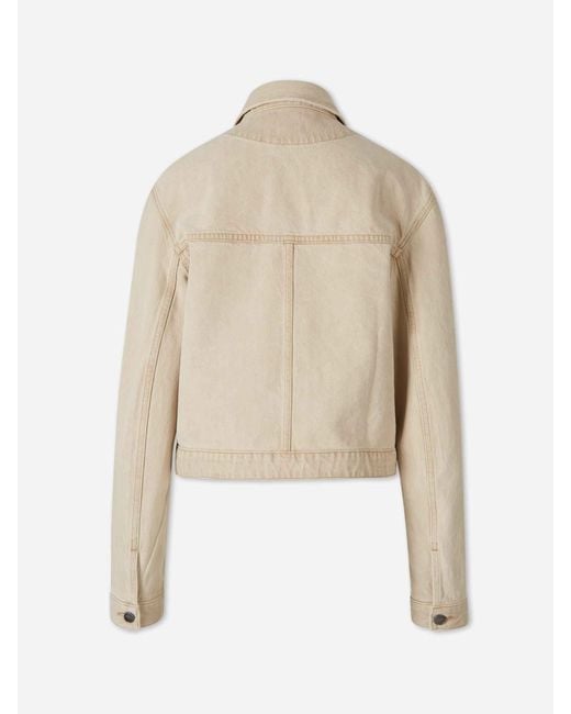 Khaite Natural Cotton Denim Jacket