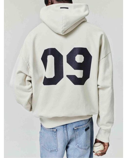 Fear Of God White Classic Hoodie 09 for men