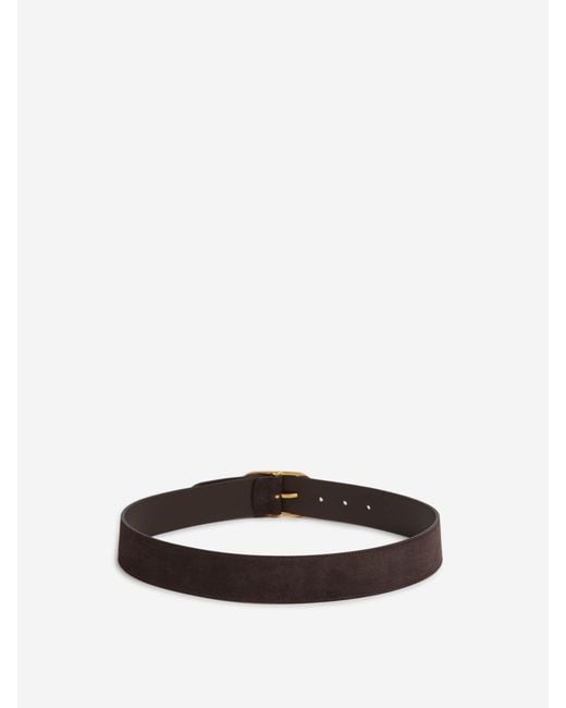 Nili Lotan White Nili Suede Belt