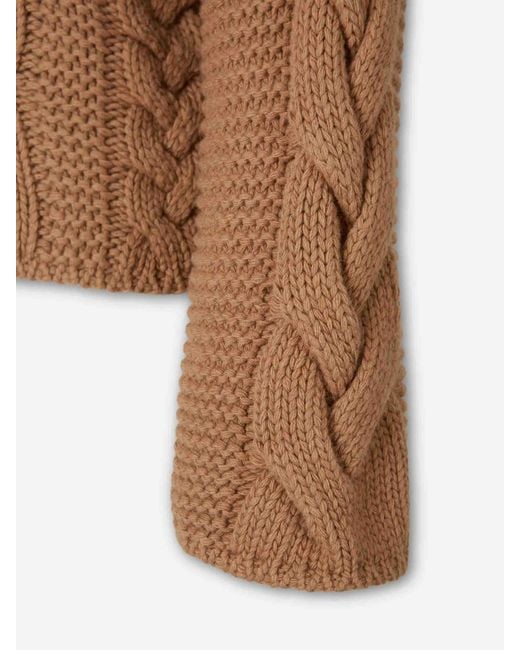 LaDoubleJ Brown Button-Up Knit Sweater