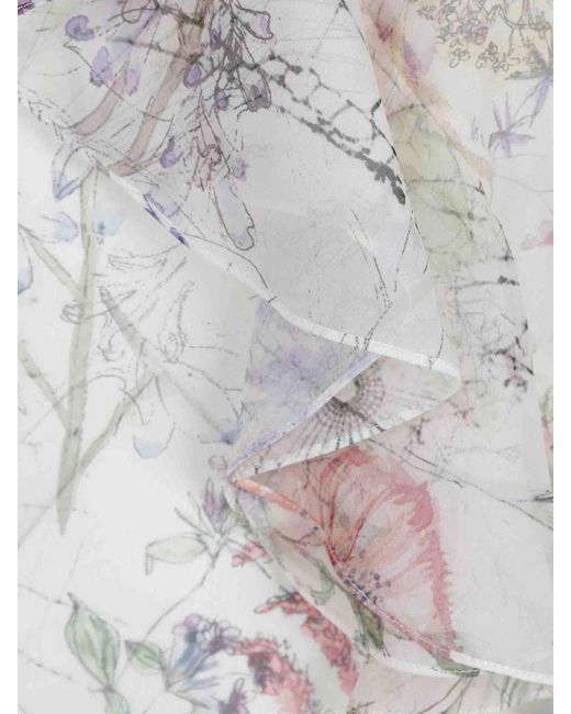 McQueen White Top Meadow Floral