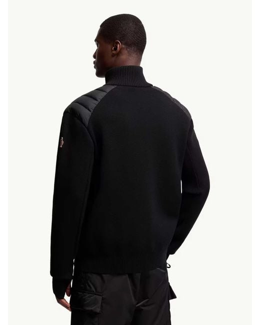 Moncler Woll-Reißverschluss-Cardigan in Blue für Herren