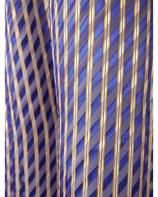 Dries Van Noten Purple Devoré Flowy Trousers