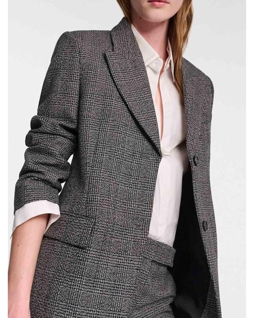 Dorothee Schumacher Gray Glen Wool Blazer