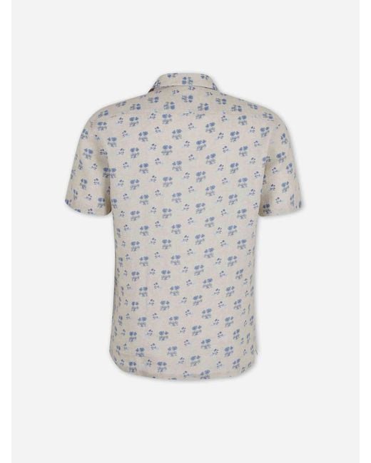 Santa Eulalia White Printed Shirt for men