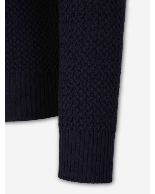 Jersey Efecto Trenzado Santa Eulalia de hombre de color Blue
