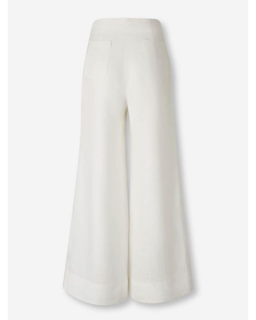 ANDRES OTALORA White Wide Pants El Sol