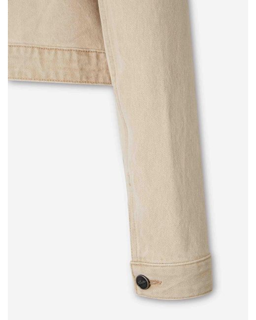 Khaite Natural Cotton Denim Jacket