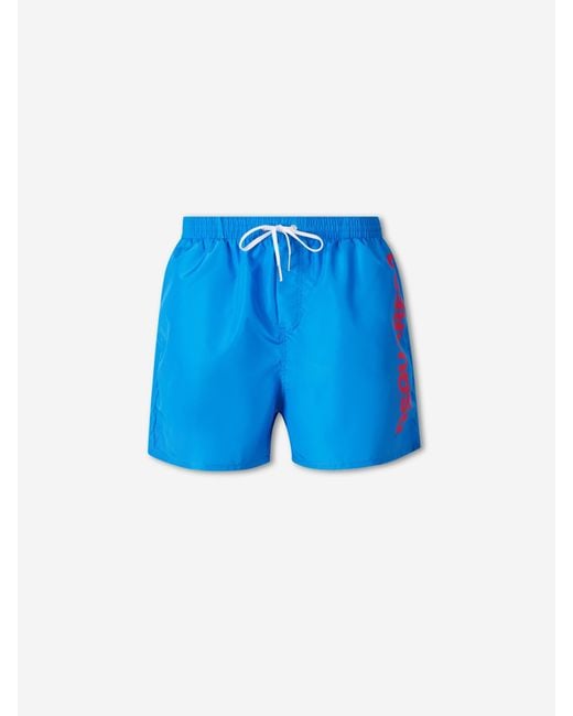 DSquared² Logo-Badeanzug in Blue für Herren