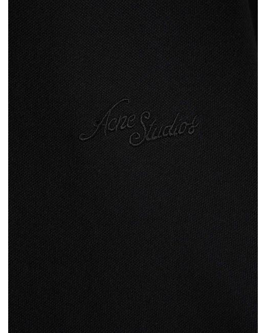 Acne Black Round Neck T-Shirt for men