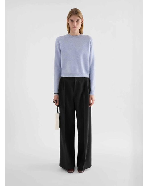 Jil Sander Black Wool Gabardine Trousers