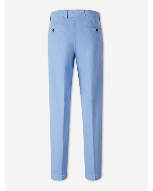 Santa Eulalia Blue Straight Leg Trousers for men