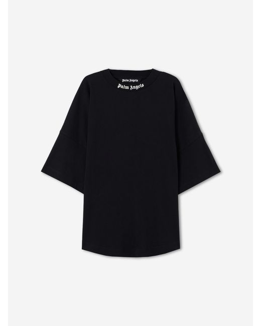 Palm Angels Black Classic Logo Oversized T-Shirt for men