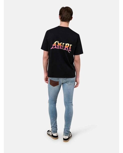 Amiri Blue Croc Mx1 Jeans for men