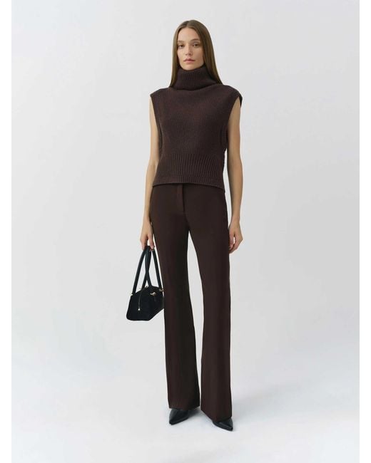 Jonathan Simkhai Purple Maple High Neck Vest