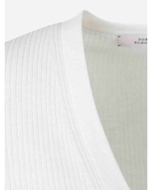 Dorothee Schumacher White Refined Essentials Cardigan