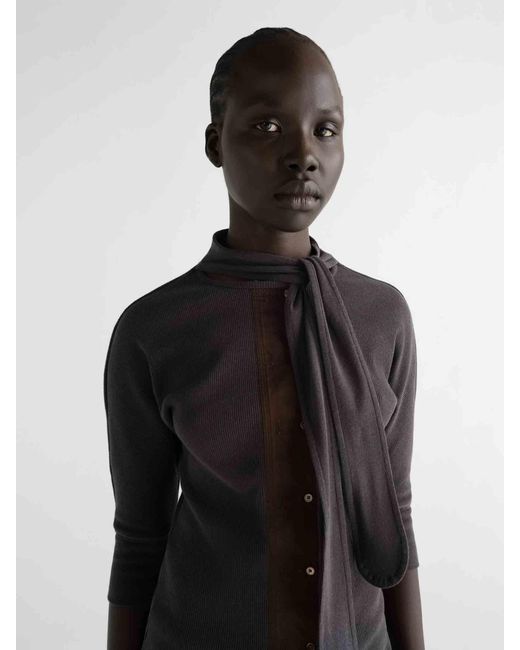 Lemaire Blue Ascot Knit T-Shirt
