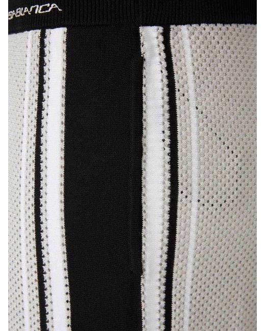 Casablanca Multicolor Cotton Mesh Bermuda Shorts for men
