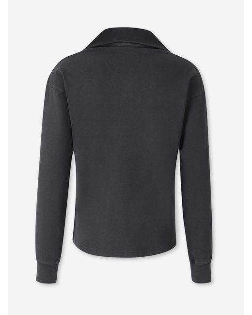 Acne Blue Logo Sweatshirt Cotton for men