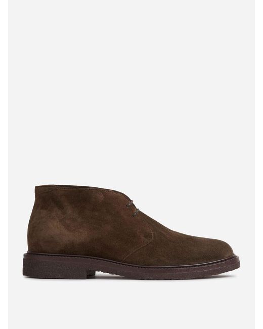 Henderson Brown Suede Boots for men