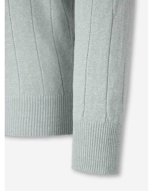 Santa Eulalia Blue Crew Neck Sweater for men