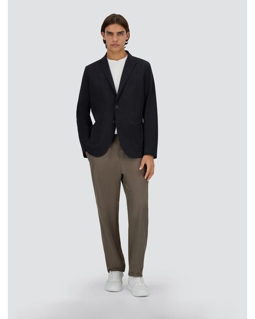 Herno Blue Straight Blazer for men