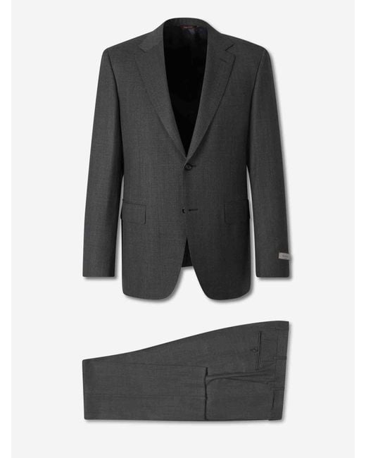 Abito Dritto di Canali in Black da Uomo
