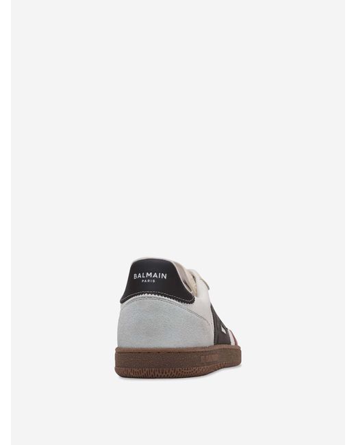 Balmain White Swan Sneakers for men
