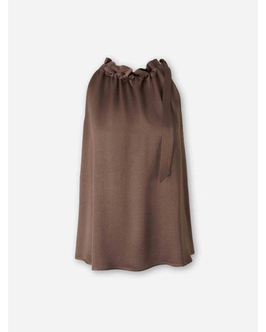 Top Funcido Peserico de color Brown