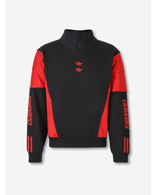 ADIDAS X WILLY CHAVARRIA Red Turtleneck Sweatshirt for men