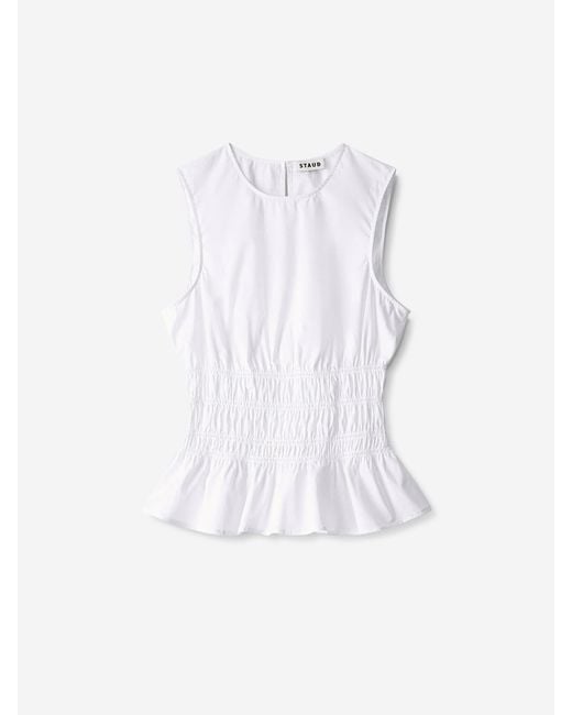 Staud White Top Culver