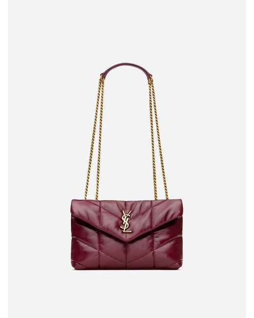 Borsa A Spalla Puffer Toy di Saint Laurent in White