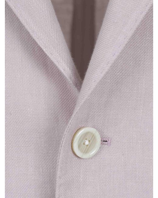 Lardini Gray Straight Wool Suit for men